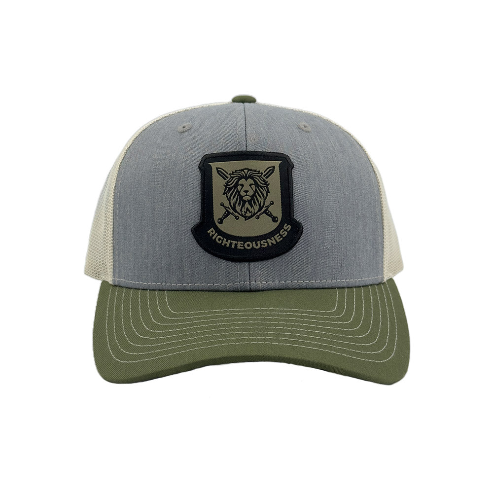 Heather Grey Birch Army Olive - 2 Corinthians 5– RIGHTEOUSNESS